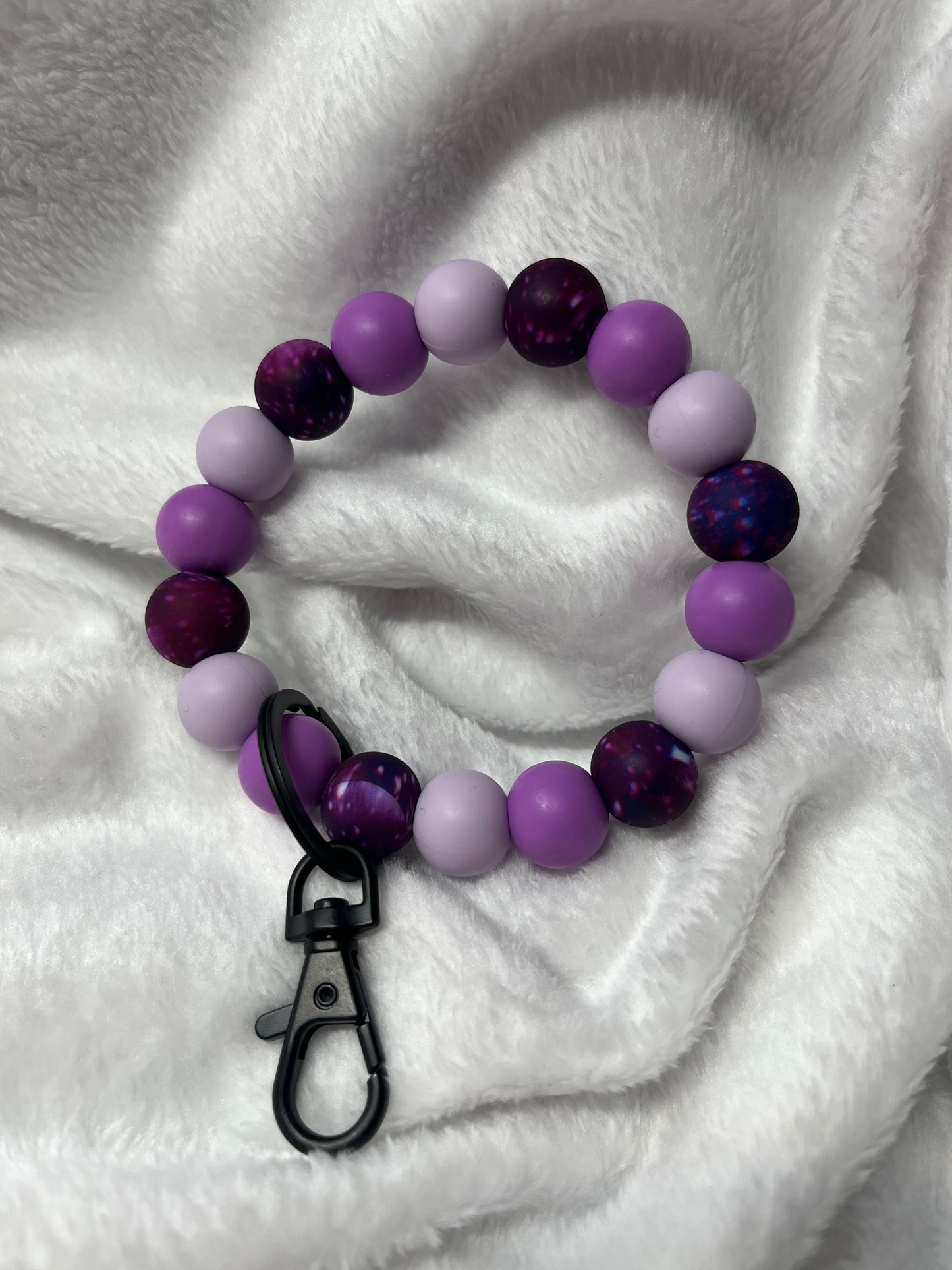 Custom Beaded Wristlet Keychain