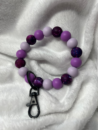 Custom Beaded Wristlet Keychain