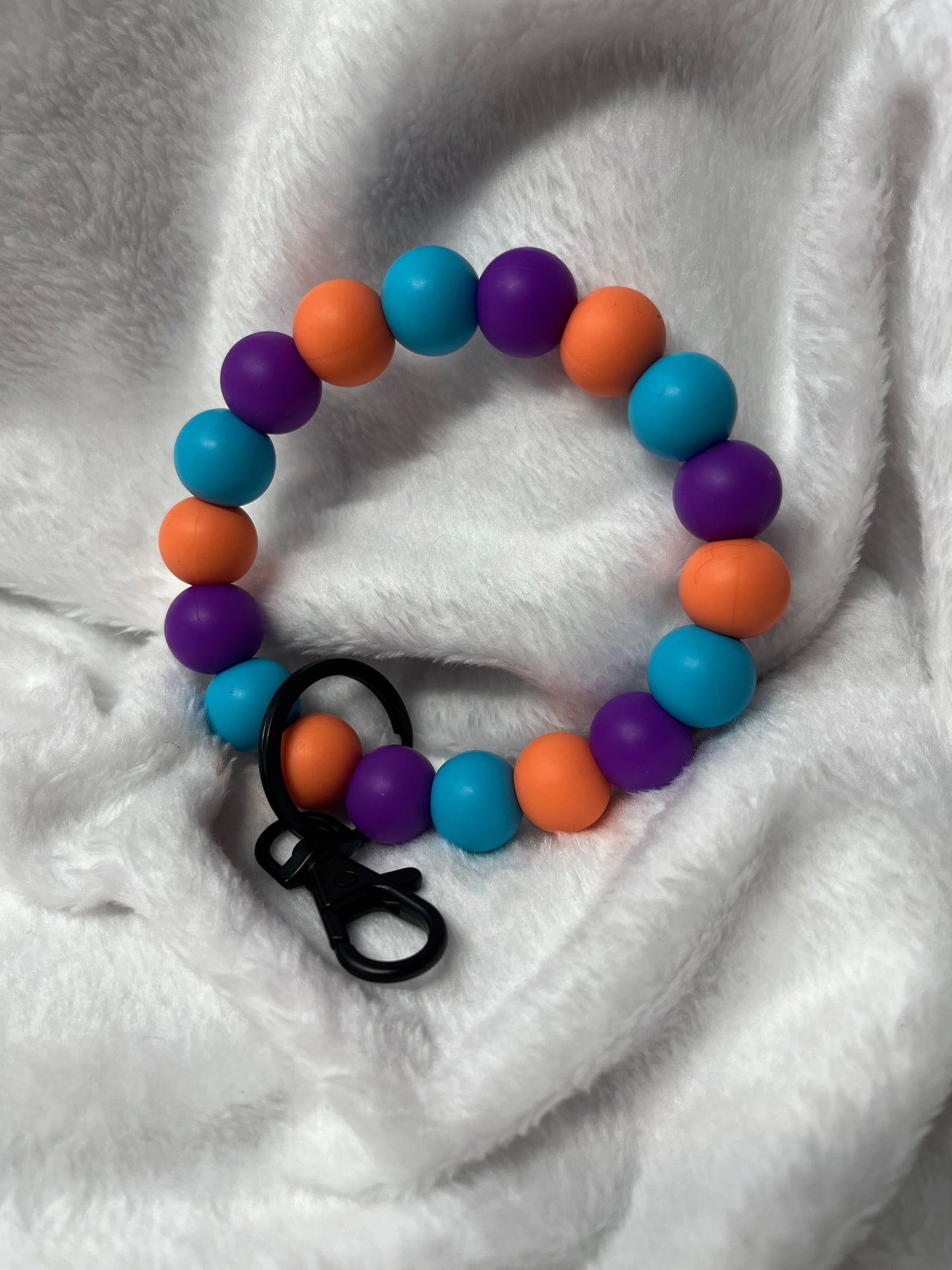 Custom Beaded Wristlet Keychain