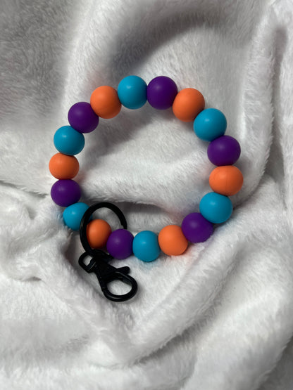 Custom Beaded Wristlet Keychain