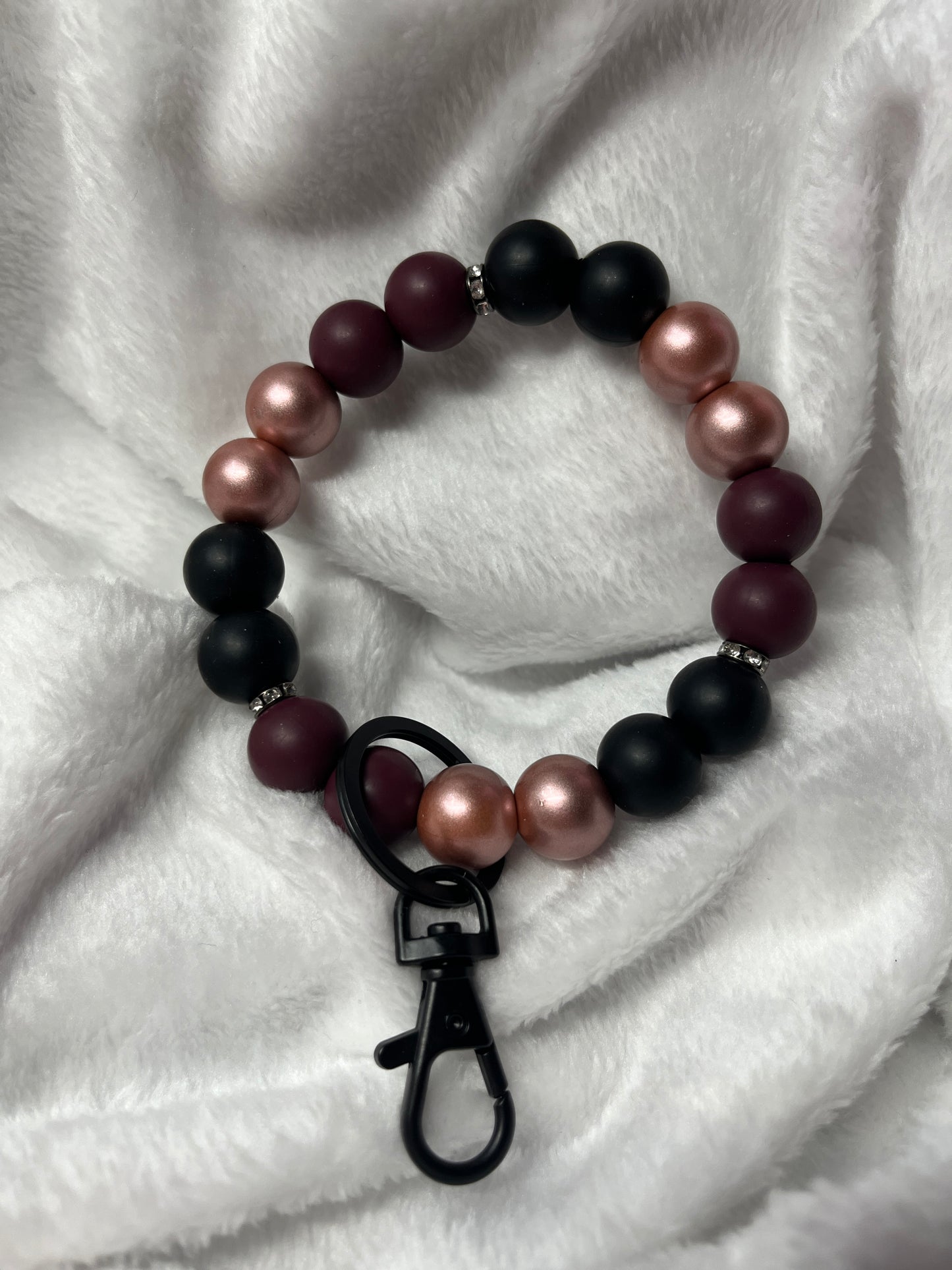 Custom Beaded Wristlet Keychain