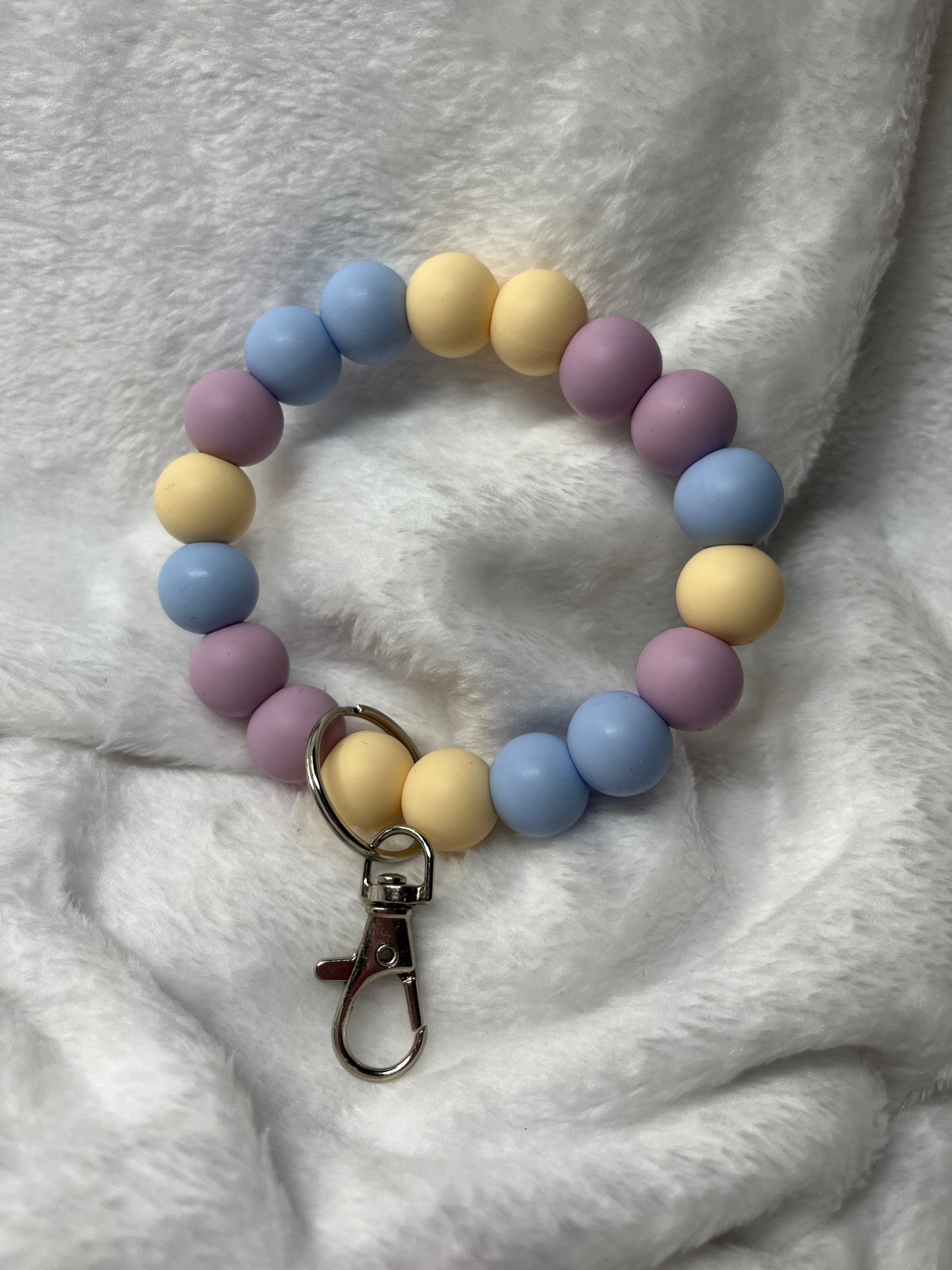 Custom Beaded Wristlet Keychain